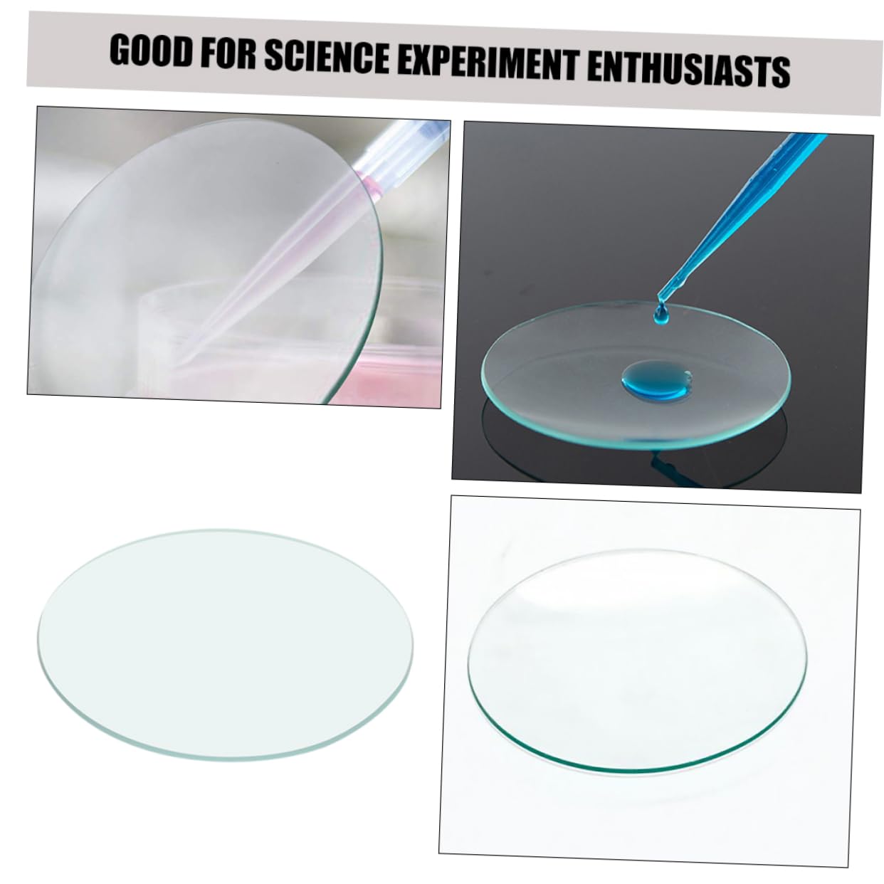 10pezzi Vetri da Orologio da Laboratorio Trasparenti e Rotondi per Esperimenti Scientifici e Uso in Istituti di Realizzati in Materiali di Vetro Sicuri e Durevoli Resistenti