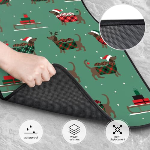Alfombrillas de coche de perro tejonero para evitar manchas y resbalones 4