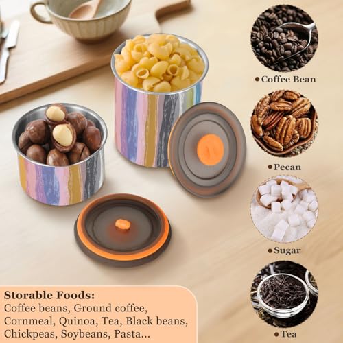 Envase hermético para café de acero inoxidable 17 oz miniatura 5