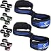 AQF Fitness Figura 8 Neoprene Imbottite Cinghie di Sollevamento Pesi Polso, Straps Palestra, trazioni alla Sbarra Fascia Polso, Allenamento Polsini Bodybuilding Powerlifting Presa