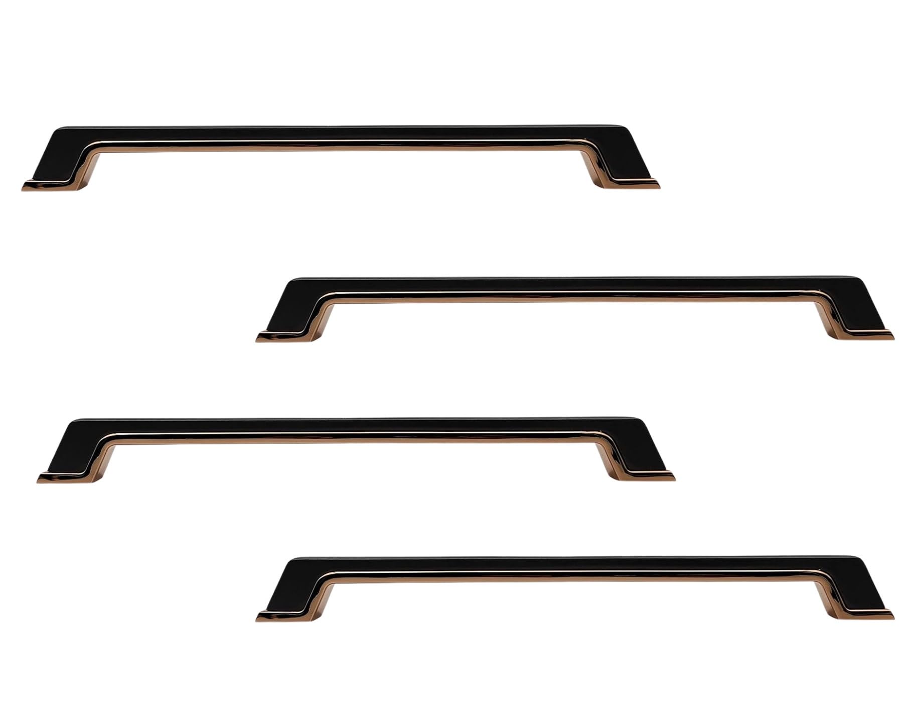 KURIC Cabinet & Drawer Handles, Furniture & Door Pull Handles, Drawer/Cabinet/Door/Wardrobe/Cupboards/Kitchen Drawers Handle, Pack of 4, Matte Black RoseGold, 288mm, 12 Inch (B0D8WWJTK4) Amazon Price History, Amazon Price Tracker