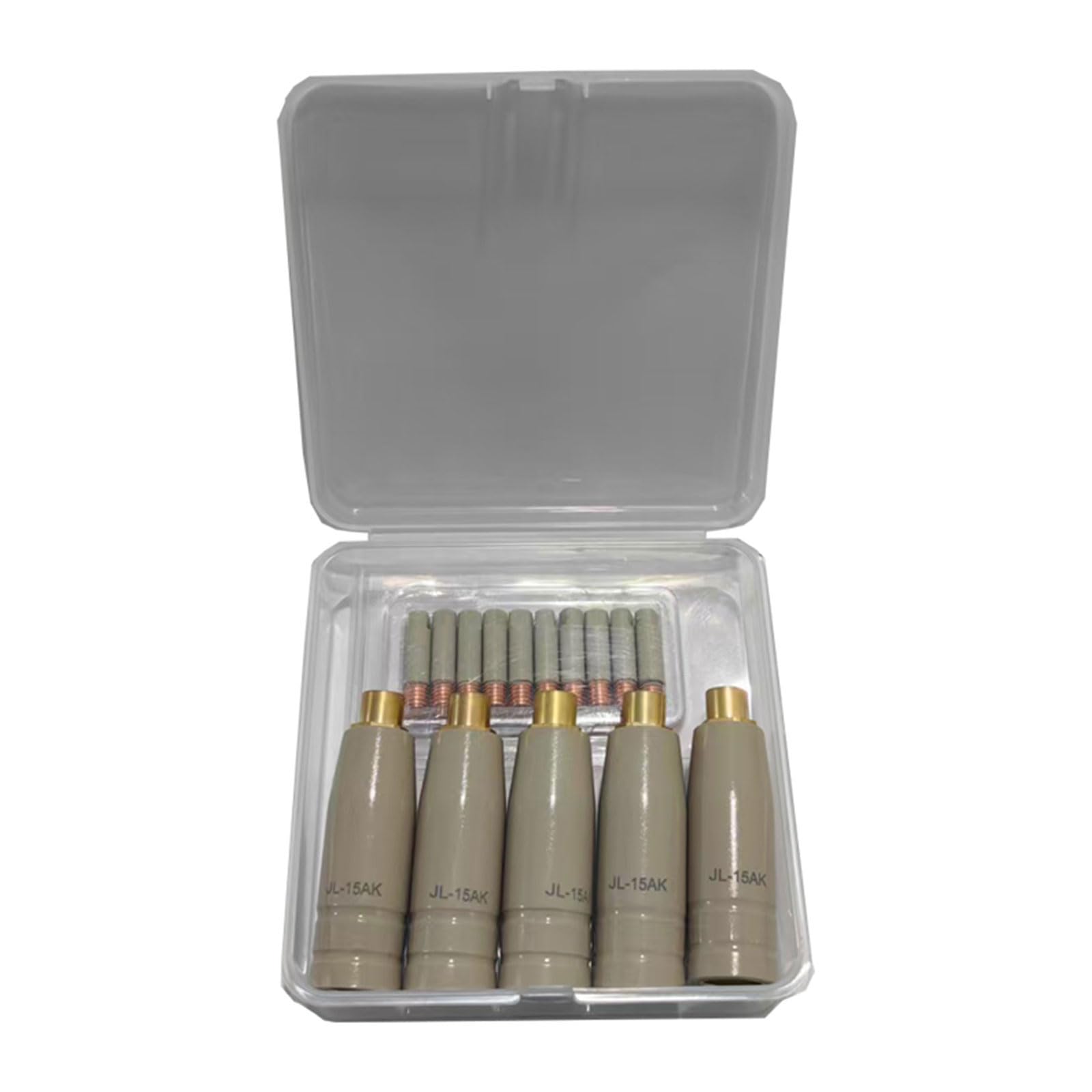 Rgybao 0.8Mm 30Pieces Industrial Welding Nozzle Set Metal Coated Tips Shape For Tig 15Ak Torches Stable Metal Welding Nozzle With Heat Dissipation