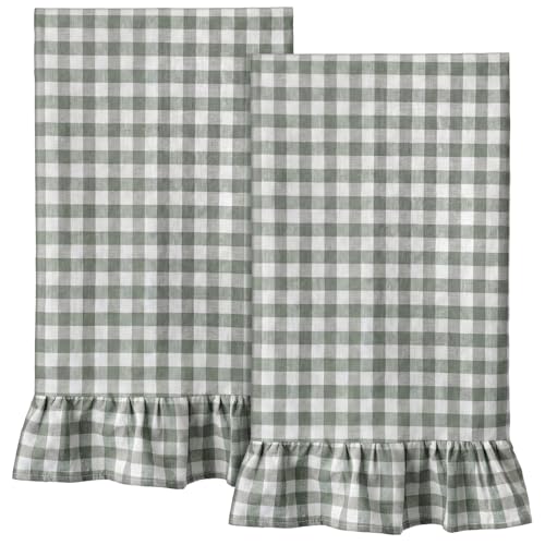 Image of Sage Green Kitchen Towels Set of 2