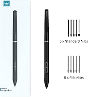 Vista 7 de HUION Bolígrafo delgado PW550S de 0.374 in de diámetro para Huion Inspiroy 2/Giano/Keydial/Dial 2, K12/K13/K16(2021)/K22/K24 Series, Kamvas Pro 13