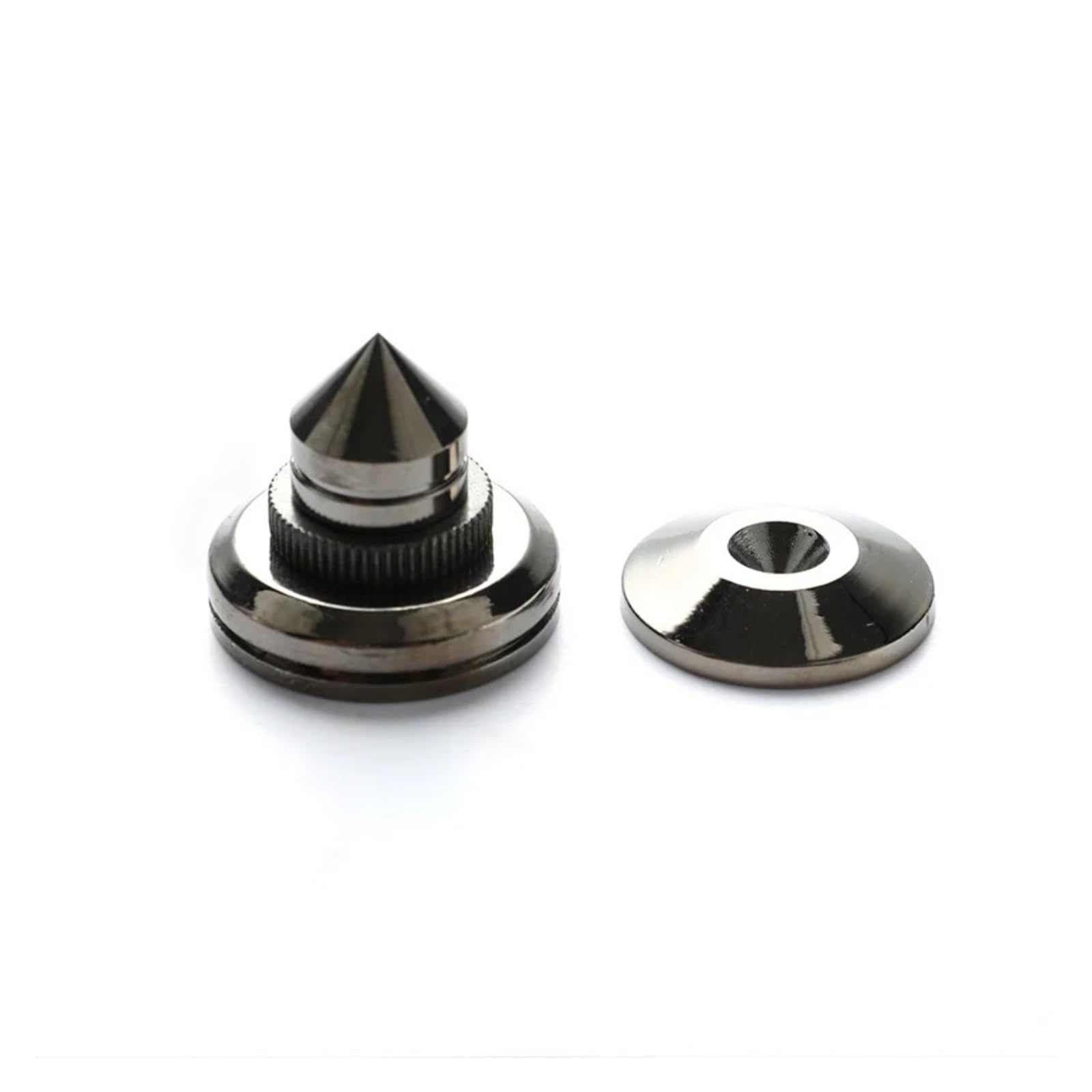 Inox SpeakerSpike 4 set di poggiapiedi for supporto for altoparlante | Chiodo del piede del pavimento del cono delle punte della scatola dell'altoparlante in rame(A1)
