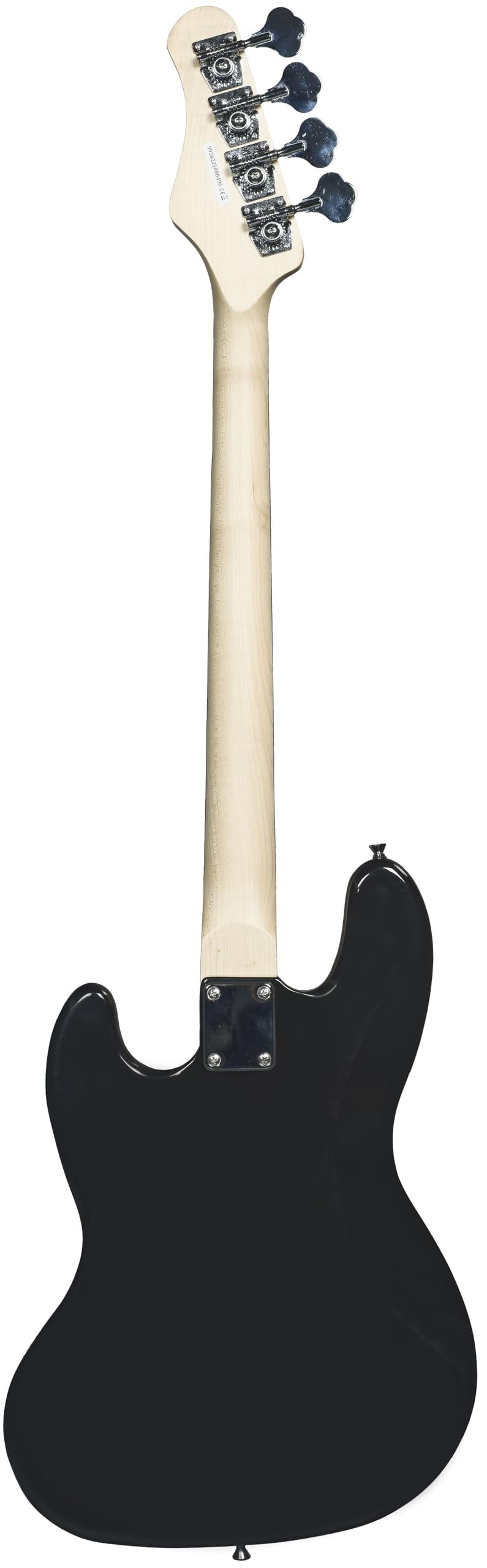 Bajo eléctrico Woodbrass JB100 negro - Guitarra baja versátil para principiantes, cuerpo de madera JB Tilo americana - Estilo rock, pop, funk, country, hard, metal
