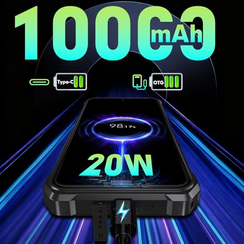 Image of FOSSIBOT F110L Rugged Phone Unlocked (2026), 128dB Super Speaker 10000mAh Battery Cell Phone 4GB+128GB /2TB Android 15 Smartphone, 6.75 inch HD+Display, 50MP AI Camera /120LM /Dual SIM /NFC /IP68 /IP69K | 128dB Super Speaker
