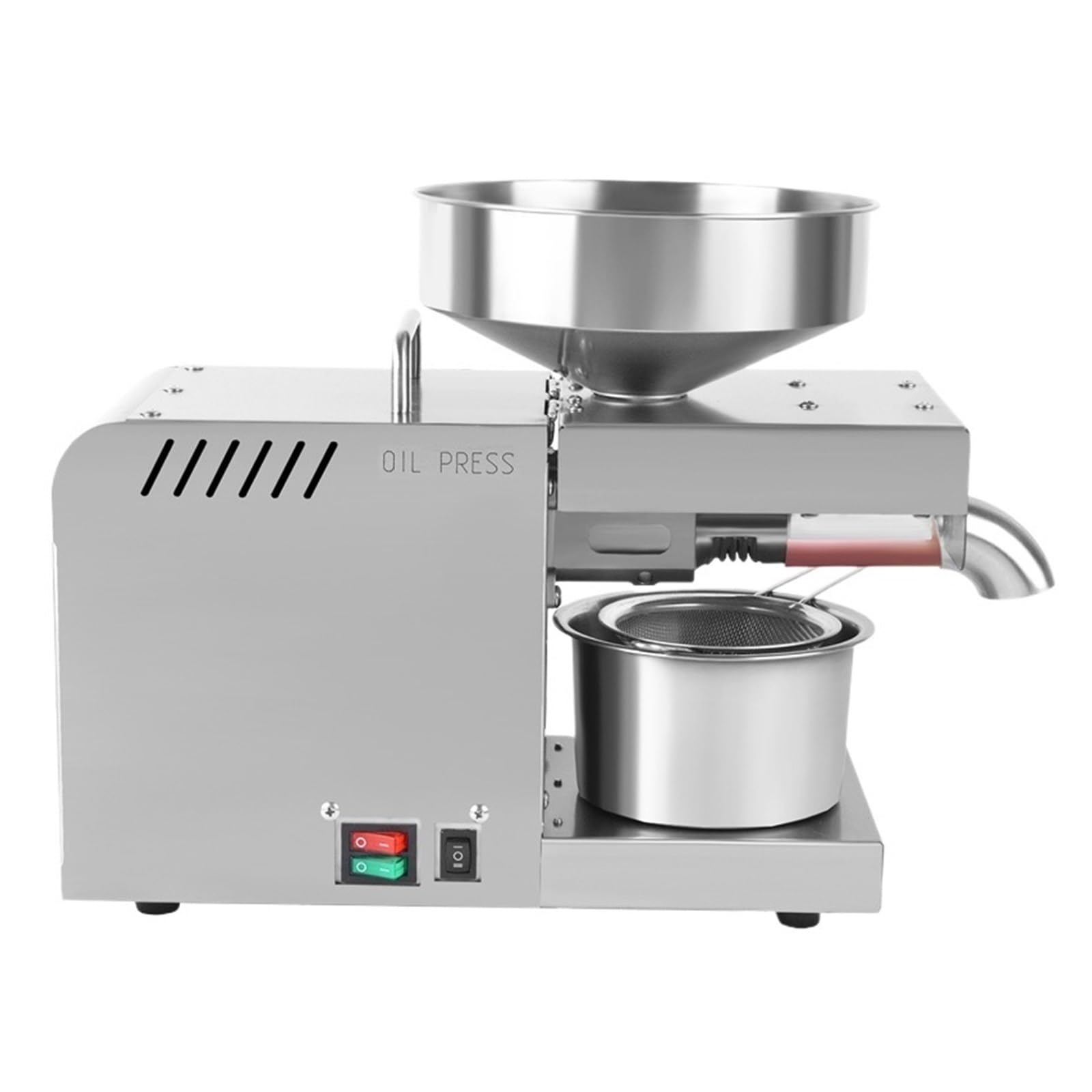 HCZKIUJY Automatic FLaxseed Oil Press Extractor Peanut Household Cold Machine Intelligent Temperature Control (X5)