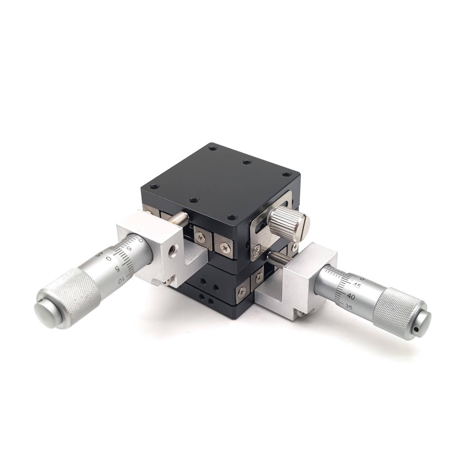 IGNVXMGKP XY Axis 60 * 60mm LGY-60C L R Replacement Linear Table Manual Sliding Table Ball Bearing Steel Roller Type Precision Micrometer(LGY60-R)