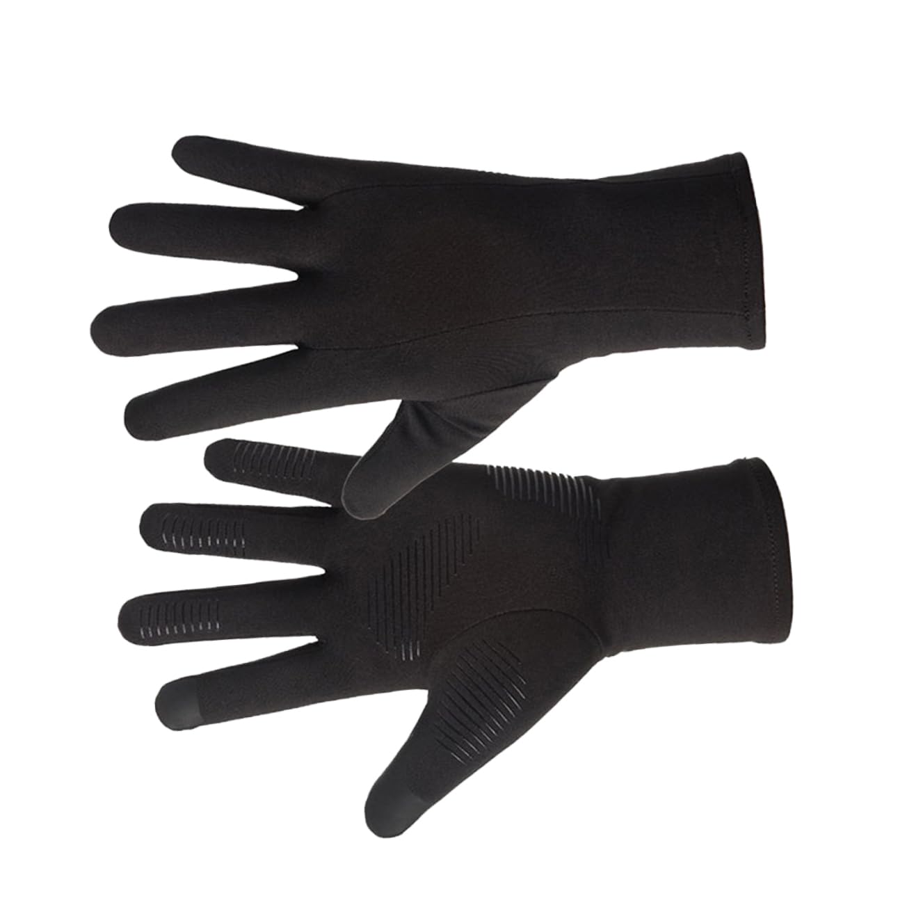 BESPORTBLE 3pares Guantes De Invierno De Grueso Impermeables y Táctiles para Pantalla Protección Cálida para Conducción Ciclismo y Senderismo Negro