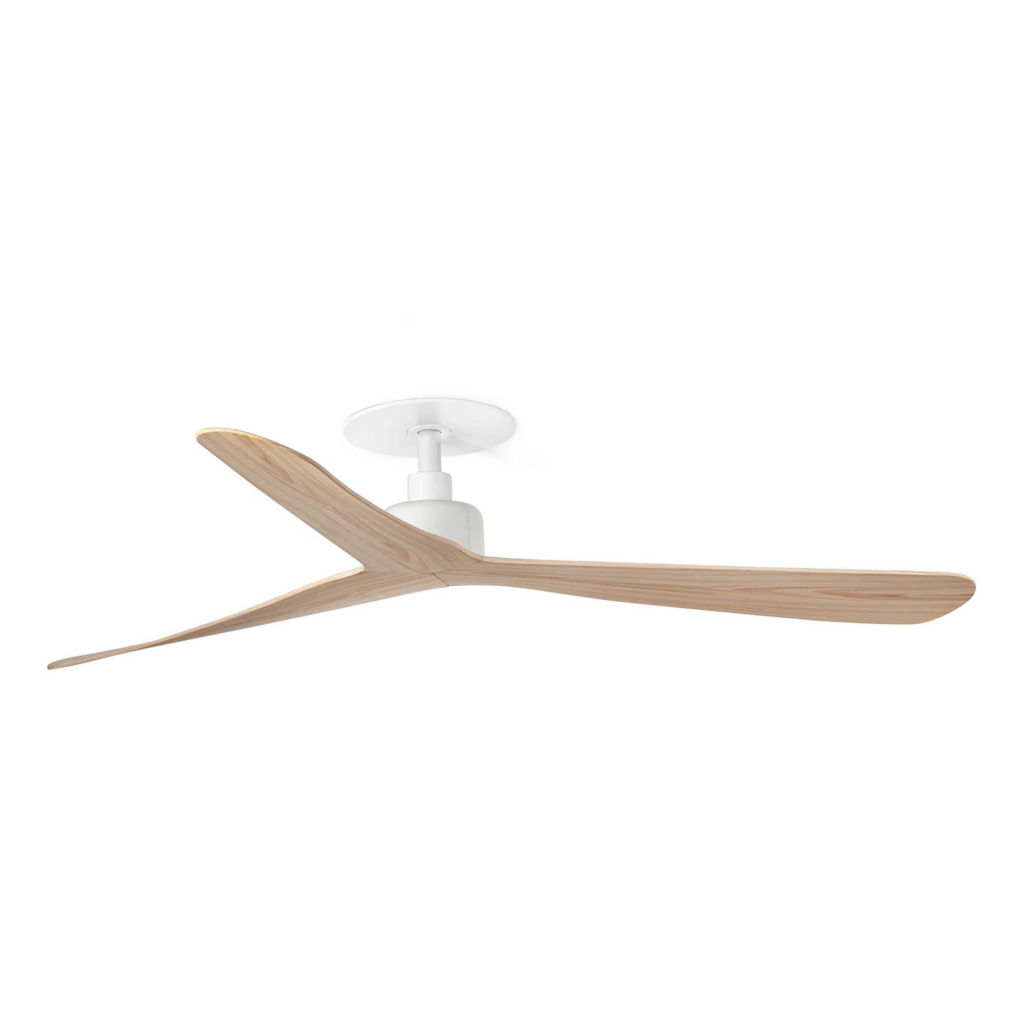 FARO BARCELONA 34195R - ROCKER RECESSED L Ventilador blanco/fresno