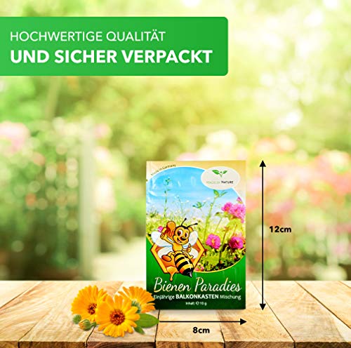 Magic of Nature Balkonkasten Mischung - 10g Samen - Bienenfreundliche Pflanzen - Kinderleichte Anwendung - Bienen… – Bild 7