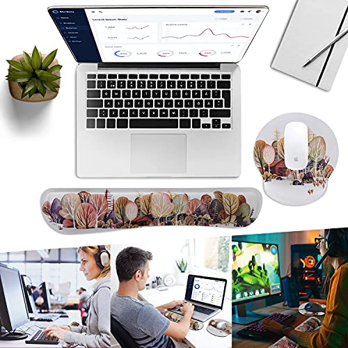 image for B BELK Keyboard Wrist Rest & Mouse Wrist Rest Pad,Made of Memory Foam,