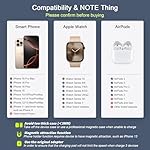 Wireless Charger 3 in 1,RTOPS Magnetic Travel Wireless Charging Station Multiple Devices,GaN 3 in 1 Charging Station,Compatible for iPhone16/15/14/13/Pro/Max,iWatch,AirPods4/3/2/Pro(Adapter Includes) - Image 3