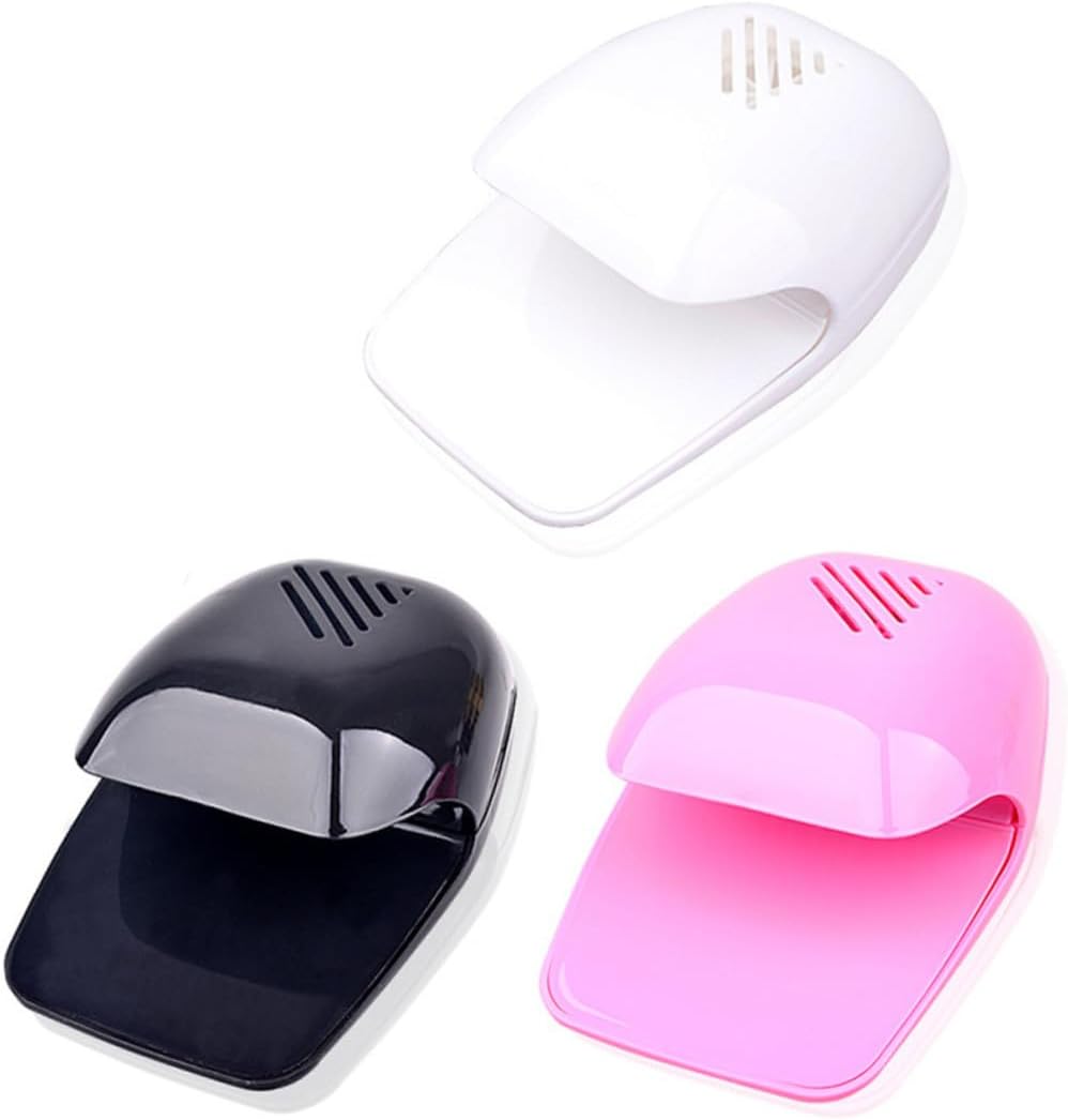 Mini Nail Fan Dryer Touch-Activated Powerful Nail Dryer Tool for Salon Personal Use Auto Off for Fast Drying White Compact Manicure Accessory