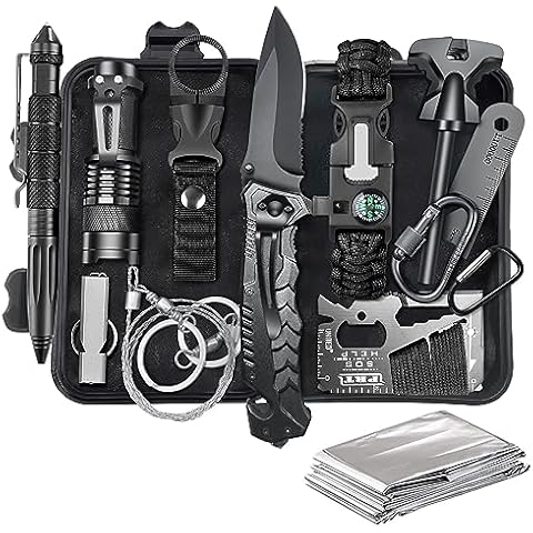 KEPEAK Survival Gear, Professional Emergency Kit, Outdoor Survival Kit for Camping, Hiking, Earthquake and Other Emergency Cover