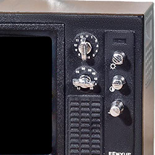 SM SunniMix Mini Puppenhaus TV Modell Möbel Wohnzimmer Lebensszene Ornamente Im Maßstab 1:12 , Grau – Bild 8