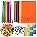 Wartoon Pipe Cleaners Crafts Set, Pipe Cheners Tallo de Pompones y Pompones con Ojos saltones para Manualidades DIY Art Supplies, 620 Piezas