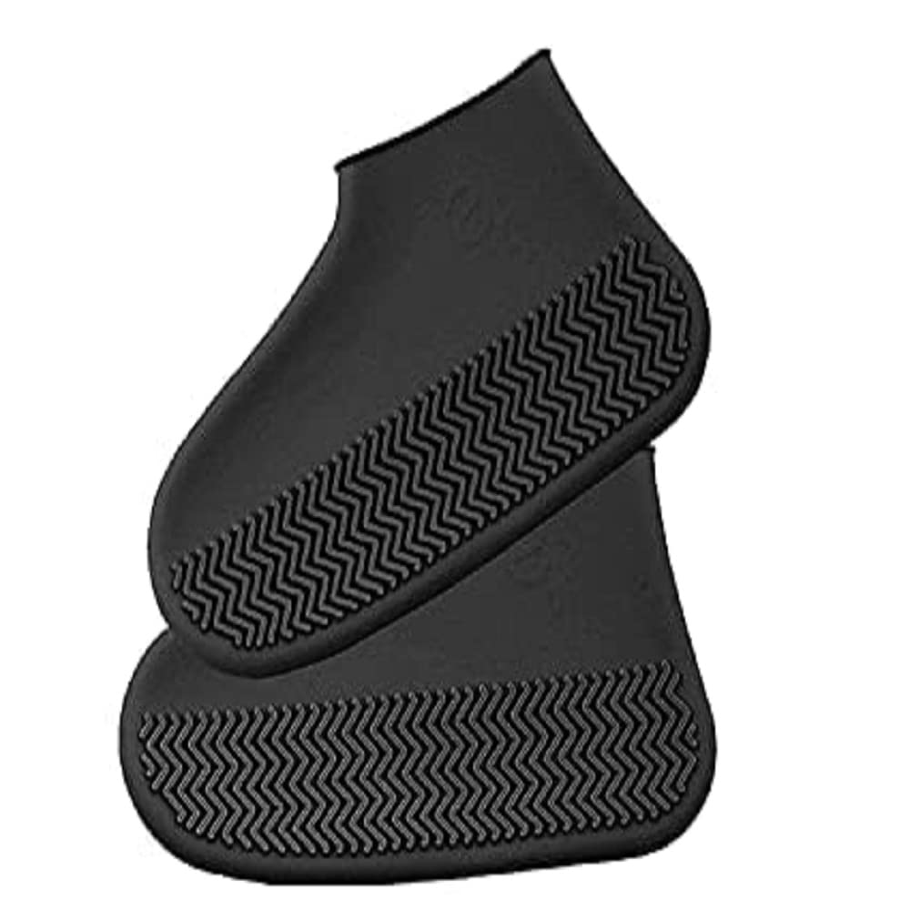 DAIDSUKE® Black 1 Pair Rain Shoes Cover Waterproof Reusable Silicone Cover Shoes Boots for Men Women Kid Galoshes Rubber Shoe Protectors Overshoes for Kitchen Outdoors Garden (Large Size, Black) (B0CC3YP8W2) Amazon Price History, Amazon Price Tracker