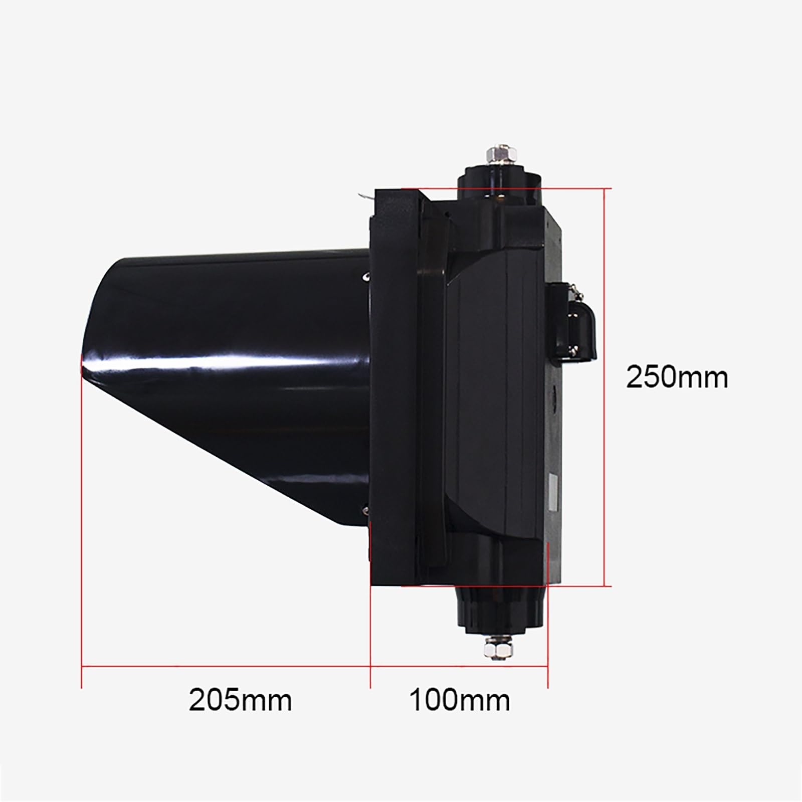 Sygnał drogowy 200 mm/300 mm, przemysłowe światło drogowe, IP65, wodoodporna lampa sygnalizacyjna, czerwone/zielone światło z osłoną przeciwsłoneczną, do wskaźnika zatoki dokującej (200 mm, 2 szt.)