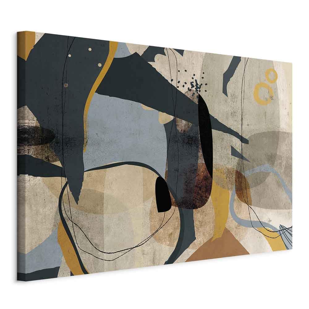 Quadro In Rilievo Premium Su Tela 120x80 Cm - Effetto Dipinto A Mano, Moderno Per Soggiorno