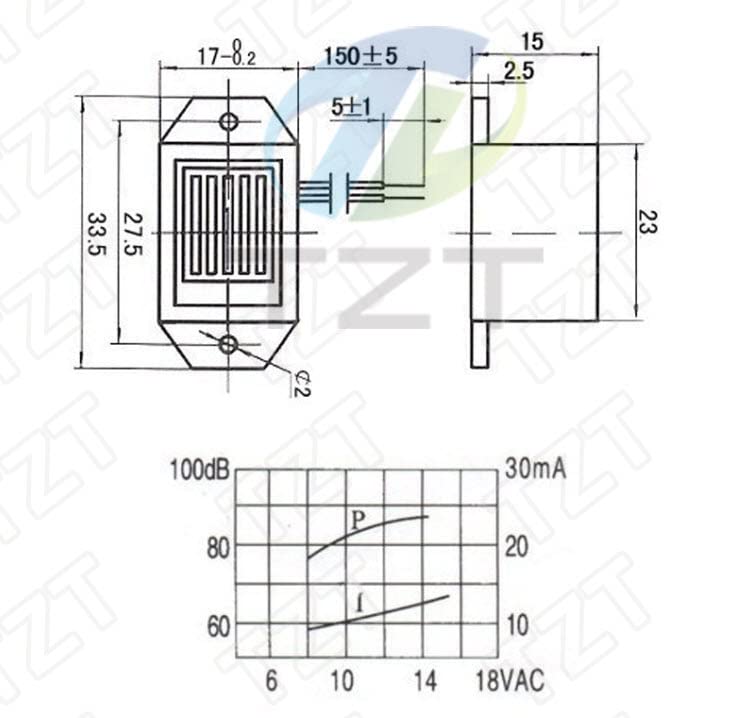 ECI ELETTROFORNITURE Buzzer di allarme DC 12V 85dB Mini cicalino di allarme elettronico tono costante