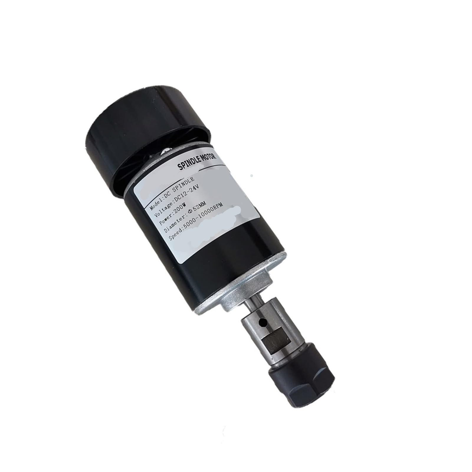 Torno, Kit De Motor Husillo 2 Uds, Abrazadera Refrigerada Por Aire 0, KW Y 200W Para Máquina Bricolaje 24V 10000RPM Para Fresado,para bricolaje CNC(200W motor+fan)