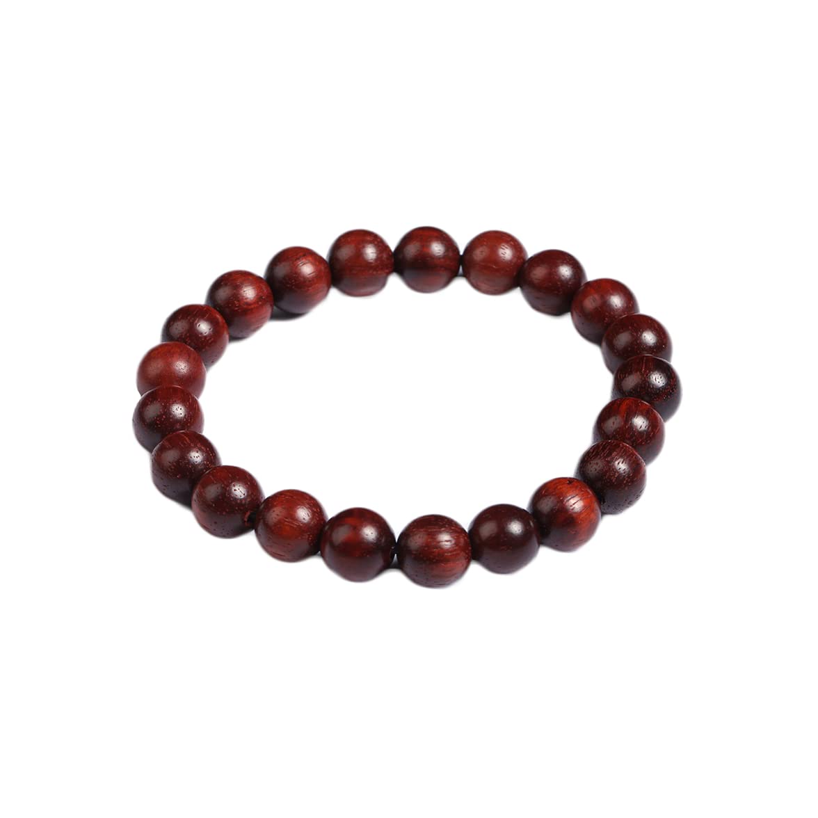 SOHNVWTGD Handmade Wooden Prayer Beaded Bracelet for Men Women Tibetan Buddhist Meditation Mala Beaded Stretch Bracelet Bangle Wood Jewelry
