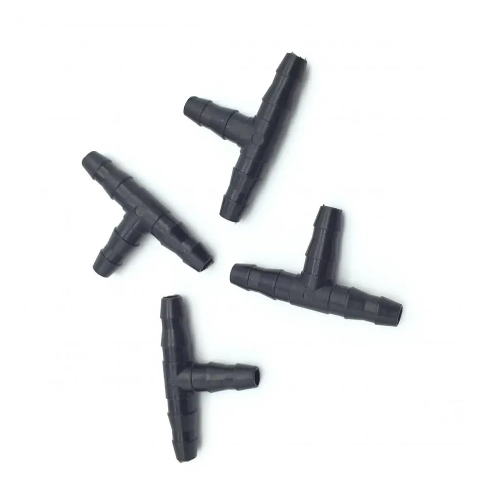 manguera de jardín, tubería de agua de manguera de Conector Accesorios for sistemas de riego de jardín Tubo de riego con manguera de 1/4 de color negro