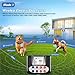 Wireless Dog Fence Remote Training Collar IPX7 Waterproof Receiver with 0-9 Levels Beep Vibration Shock Mode 4 Channels Rechargeable Transmitter System, Harmless and Suitable for All Dogs,for1dog