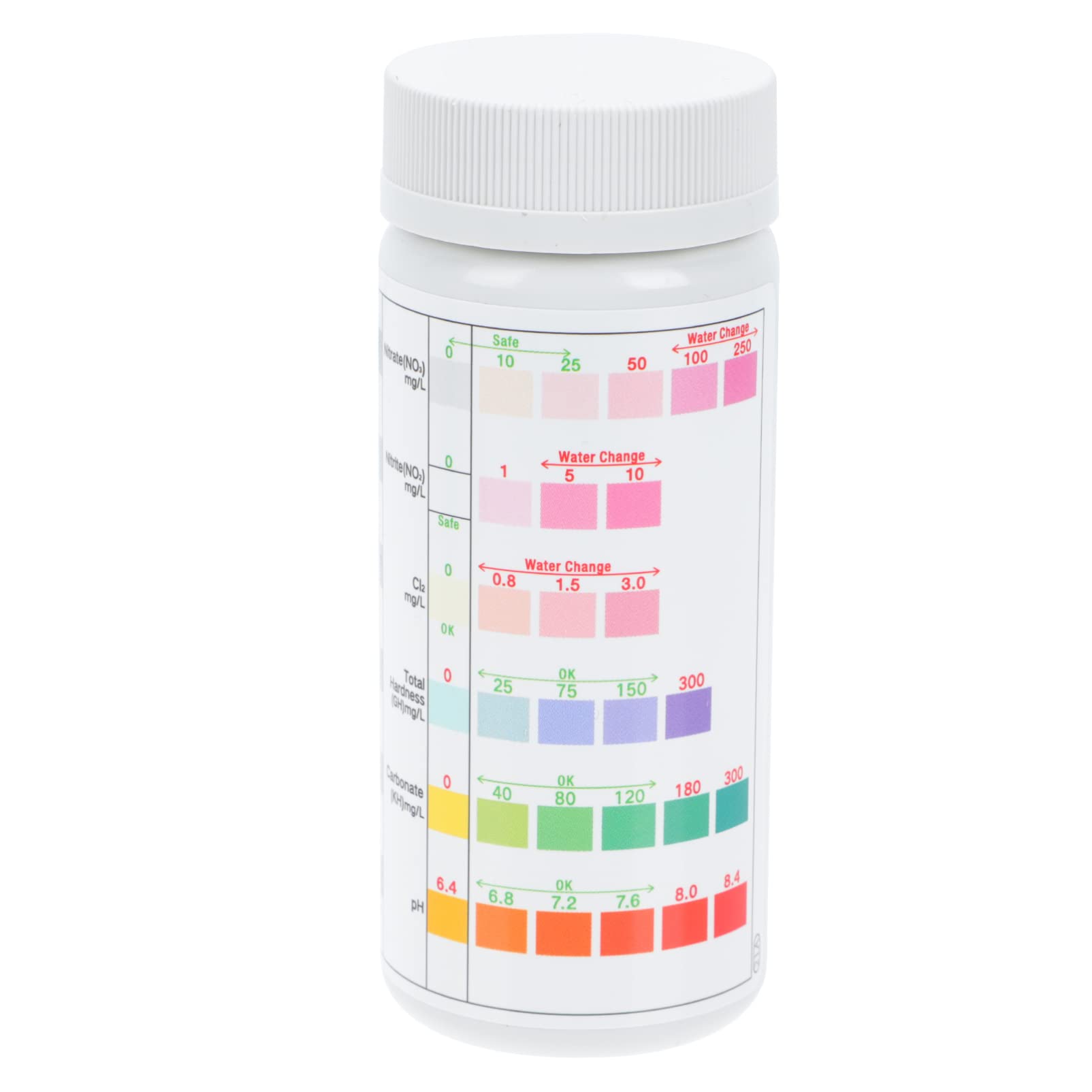 TOYANDONA 2 Boxen Wasserteststreifen für Aquarien Testpapier für Präzise Ph Wertmessung Wasserhärte und Nitrit pro Box für Fischbecken und Pools