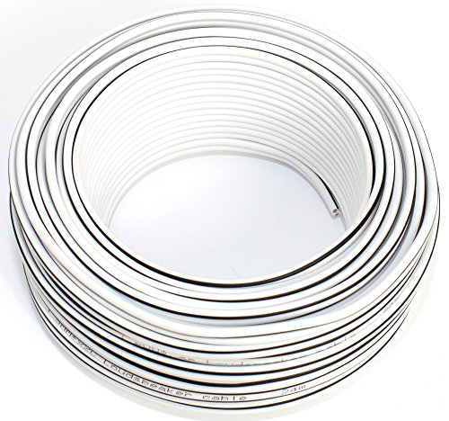 Cable para Altavoz (2 x 1,50 mm2) 1,50mm2-25m Blanco