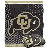 University of Colorado Buffaloes Blanket, 50"x60" Logo Dots, Silky Touch Super Soft Throw