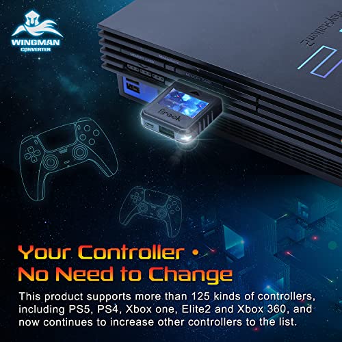 image for Brook Wingman PS2 Converter - Wireless Version of PS4/3 to PS2/1, Retr