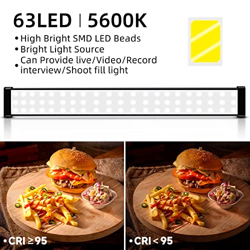 Kit de iluminación de video LED regulable con soporte portátil para tutoriales 2