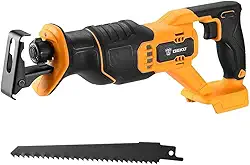 Serra Sabre 100mm 20V com Base Ajustável sem Bateria - Deko