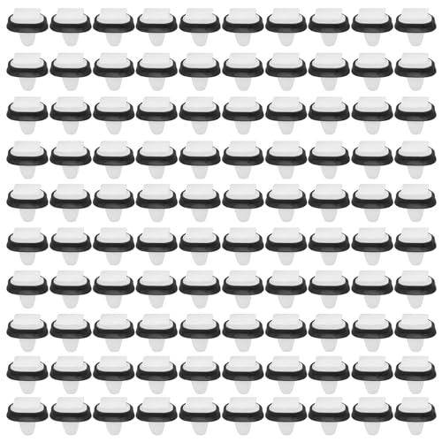 Image of Ollanoos 100Pcs Car Door Panel Moulding Trim Clips 856543 Plastic Retaining Clips Body Side Moulding Replacement for Fiat Ducato Peugeot Bipper Citroen Nemo