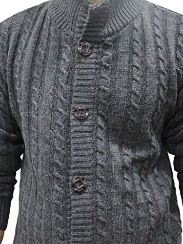 Image of Matelco Mens Woollen Buttoned Sweater Full Sleeves for Winters