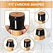 24 Pcs Chair Leg Floor Protectors for Hardwood Floors Silicone Covers to Protect Wood Tile Floors Felt Bottom Furniture Leg Caps Anti-Scratch Reduce Noise (Fit:1.3
