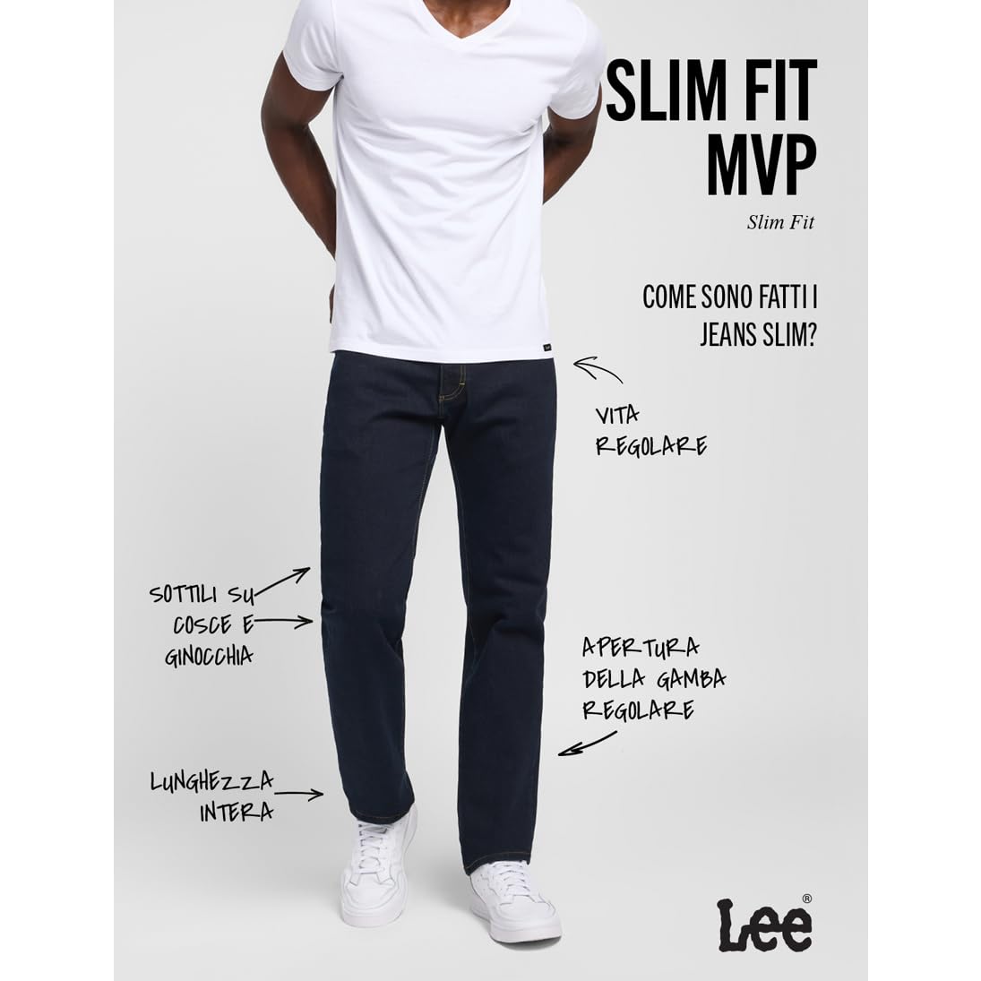 Lee - Slim Fit MVP, Pantaloni Uomo