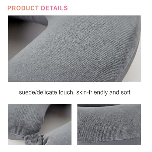 Almohada de espuma viscoelástica U para viaje portátil miniatura 6
