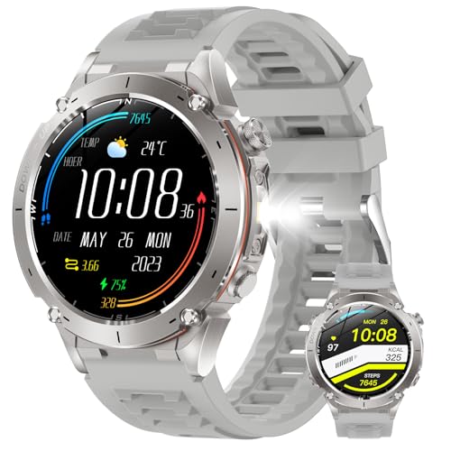 Domars �X�}�[�g�E�H�b�` �y�o�R/�A�E�g�h�A�z GPS���� �R�p�K�i 45���ԋ쓮 730mAh�o�b�e���[ 170��ȏ�^�����[�h 30m�h�� ���x�v�E�C���v�E�R���p�X SmartWatch �ً}SOS�@�\ �����d�� AI�����A�V�X�^���g iPhon