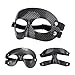 Fnacuody Basketball Training Mask 1Pcs Football Mask Nose Guard Shield Basketball with Padding Protection for Men Women Boys Teenagers(Black Half a face)