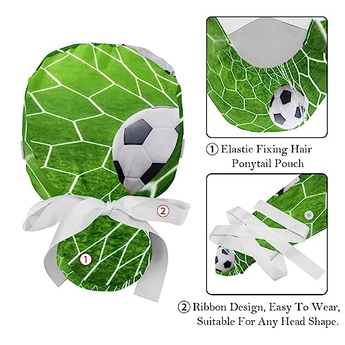 Lot de 2 bonnet bouffant avec bande anti-transpiration ajustable - 4