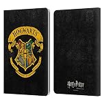 Head Case Designs Officially Licensed Harry Potter Hogwarts Crest Sorcerer's Stone I Leather Wallet Case Compatible With Kindle Paperwhite 1/2 / 3