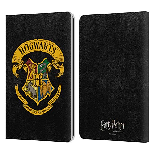 Head Case Designs Officially Licensed Harry Potter Hogwarts Crest Sorcerer's Stone I Leather Wallet Case Compatible With Kindle Paperwhite 1/2 / 3