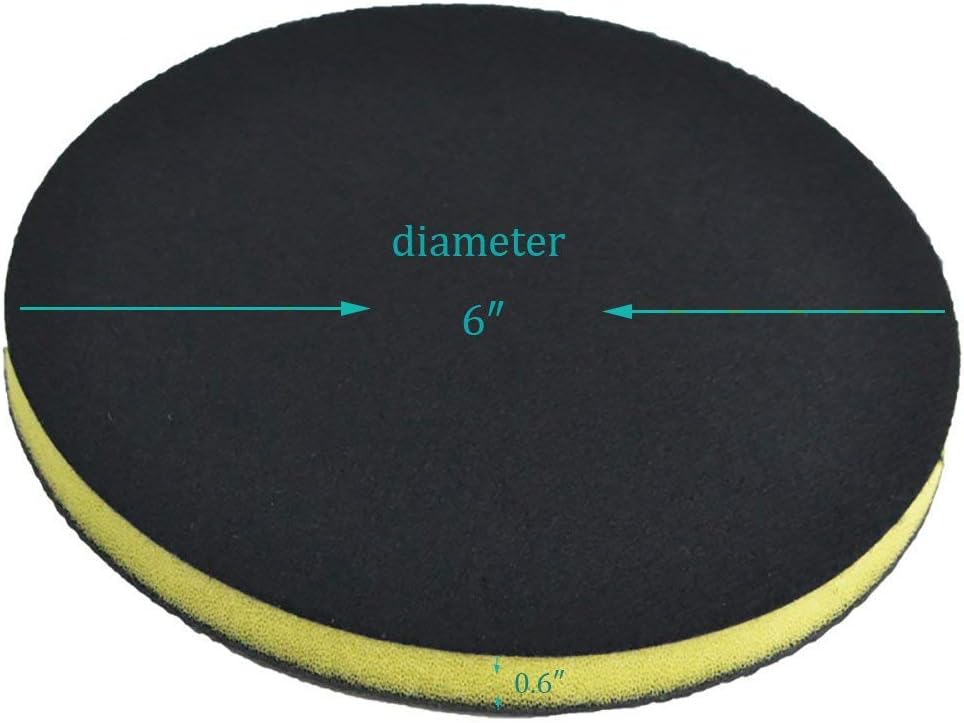 Clay Bar Pad, AutoCare 6" Fine Grade Clay Pad for Polisher Clay Disc Clay Bar Wipe Foam Pad DA Polisher Pad for Car Detailing, Novel Detailing Tool Detailing Kit, Creative Gift - 1 Pack
