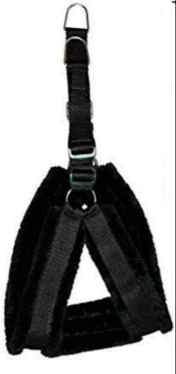 PET CLUB51 Fur Harness for Dog-(Chest -24-29) Medium-Black