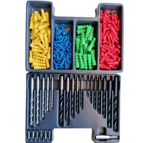 Brocas, Puntas y Tacos Surtido en Estuche de 300 Piezas