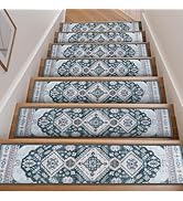 OJIA Stair Treads for Wooden Steps 15PCS 30"x8" Carpet Stair Treads Non-Slip Indoor, Soft Stair R...